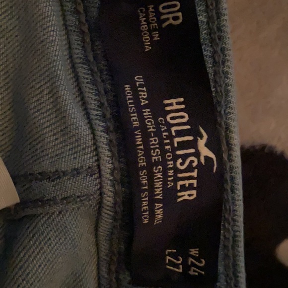 women’s ultra high-rise skinny ankle jeans size 0R ,width 24,length 27 - Picture 3 of 3